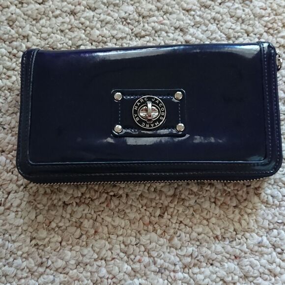Marc by Marc Jacobs Large Wallet/Clutch in navy - Picture 1 of 15